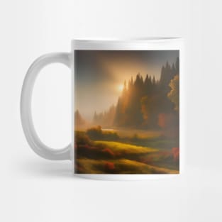 Autumn Landscape in the Golden Hour Mug